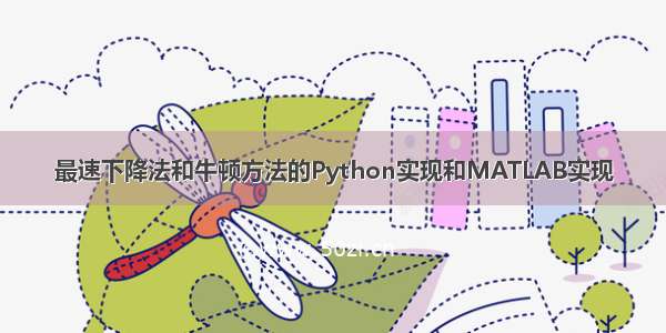 最速下降法和牛顿方法的Python实现和MATLAB实现
