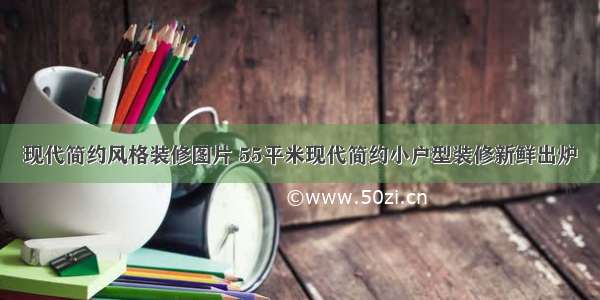 现代简约风格装修图片 55平米现代简约小户型装修新鲜出炉