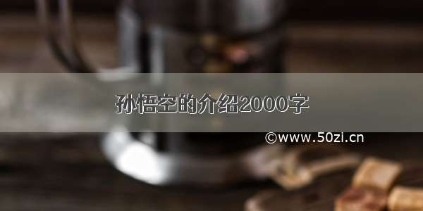 孙悟空的介绍2000字