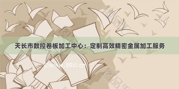 天长市数控卷板加工中心：定制高效精密金属加工服务