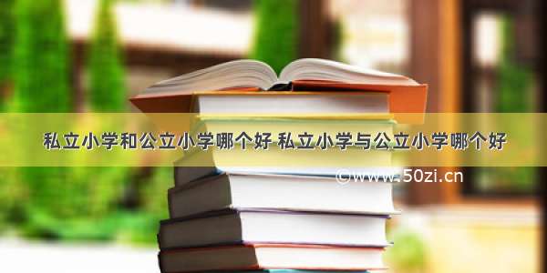 私立小学和公立小学哪个好 私立小学与公立小学哪个好