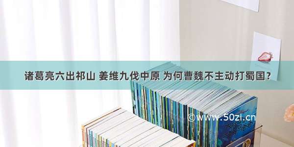 诸葛亮六出祁山 姜维九伐中原 为何曹魏不主动打蜀国？