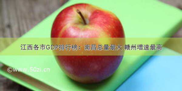 江西各市GDP排行榜：南昌总量最大 赣州增速最高