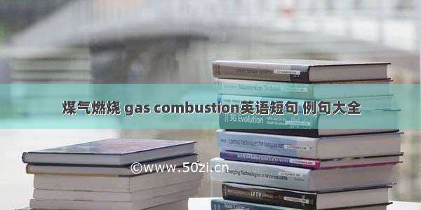 煤气燃烧 gas combustion英语短句 例句大全