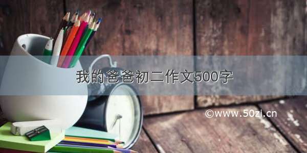 我的爸爸初二作文500字