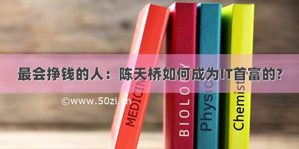 最会挣钱的人：陈天桥如何成为IT首富的?