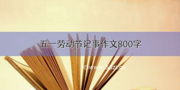 五一劳动节记事作文800字