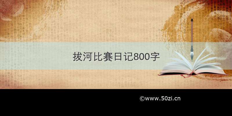 拔河比赛日记800字