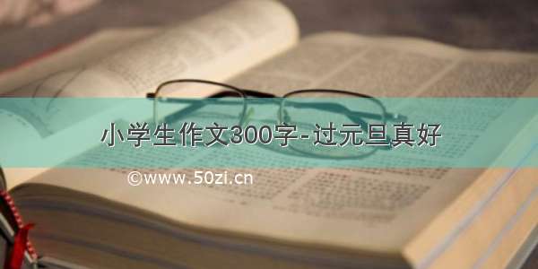 小学生作文300字-过元旦真好