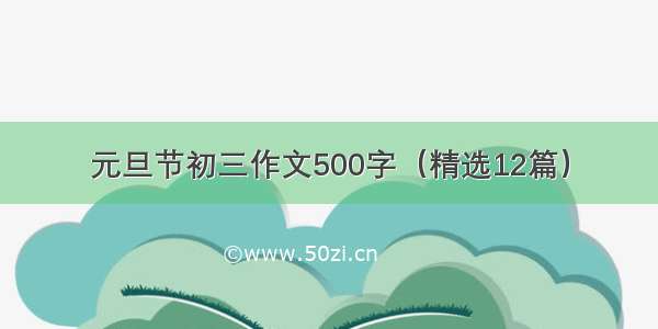 元旦节初三作文500字（精选12篇）